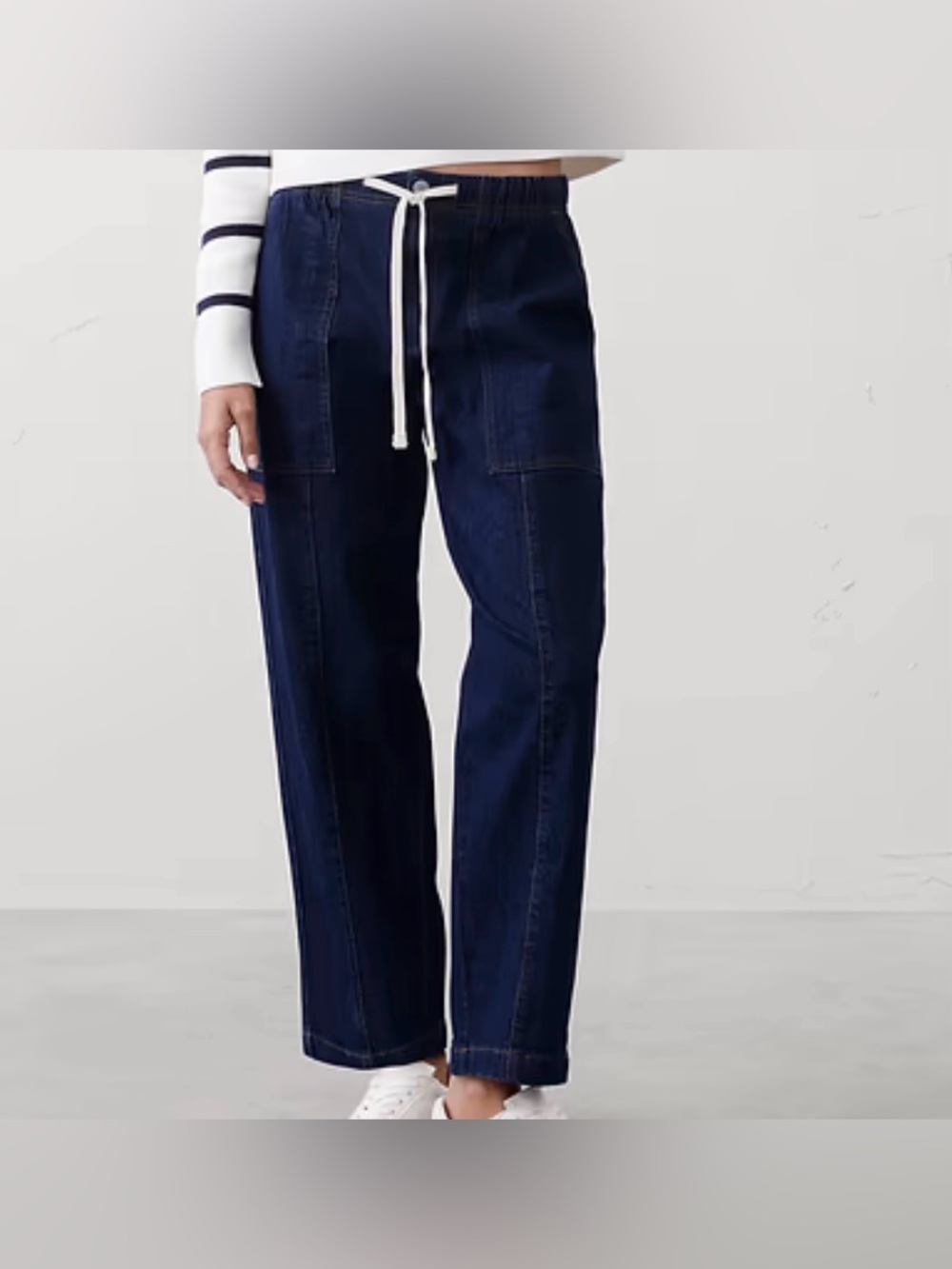 Banana Republic Tapered Mid-Rise Jean Dark Blue NWT